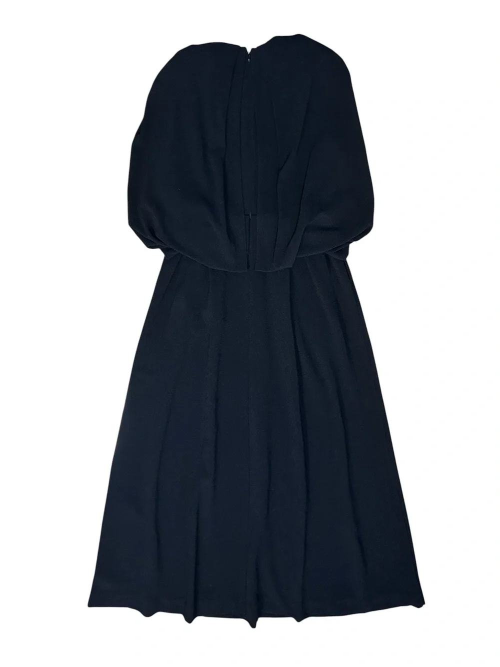 Jonathan Simkhai Sz 8 Dress Maxi Midi Black Jodie V-neck Cape Luxury Designer。 - Picture 4 of 10